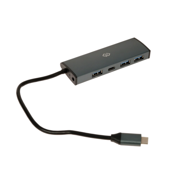 USB-Хаб Digma HUB-3U3.0С-UC-G серый